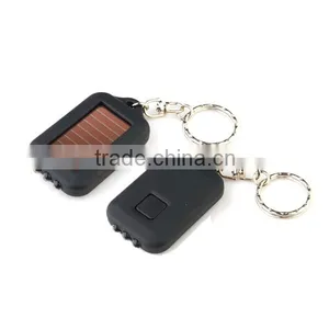 MINI 3 LED ABS Solar Power Rechargeable UV Flashlight Keychain Quality Choice thumbnail-4