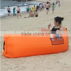 Lazy Man Portable Outdoor Inflatable Sofa Beach Chair Folding Sofa Bed Air thumbnail-2