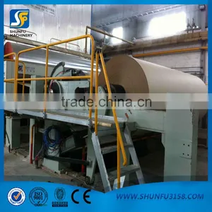 China Paper Machine 2400mm Kraft Paper Making Machine thumbnail-1