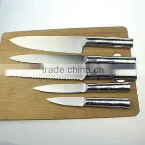 Bamboo Shape Handle Stainless Steel Kitchen Knife Set Quality Choice thumbnail-2