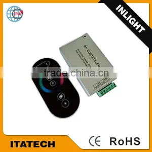 DC12V~24V or AC12V Aluminum Shell 6 Keys RF Wireless Touch Panel Synchronous Controller/Dimmer for Led Light thumbnail-1