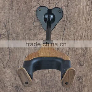 Auto Lock Wall Hanger Type Wooden Guitar Hanger thumbnail-3