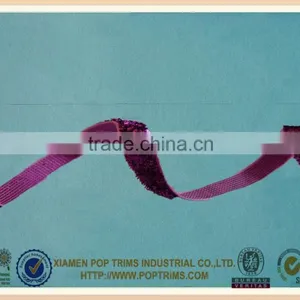 Colourful Metallic Velvet Trim thumbnail-1