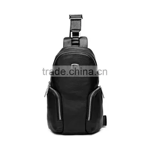 2016 Fashion Men Black Leather Single Strape Shoulder Bags Messenger Bags Dongguan thumbnail-1