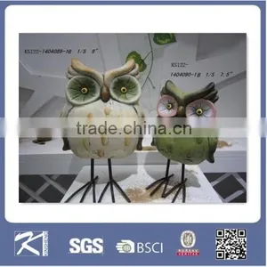 Funny Ceramic Owl Figurine Garden Decoration thumbnail-5
