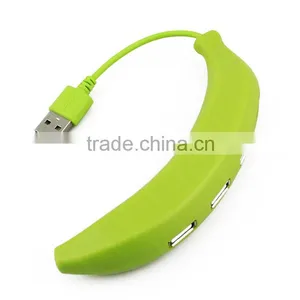 Cute Miniature Banana High Speed USB-2.0 Hub With 4 Ports thumbnail-1