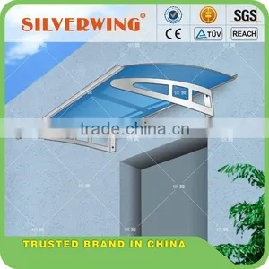 Outdoor Canopy Metal Roof Modern Polycarbonate Canopy Aluminum Canopy With Beautiful Style for Door and Balcony thumbnail-1