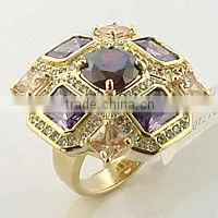 18k Gold Plated Fashion cz Ring for Women thumbnail-1