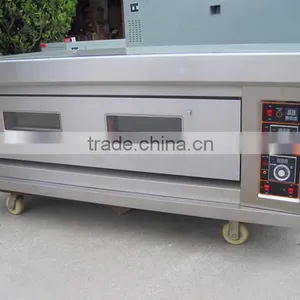 Pizza Baking Oven 1 Deck 3 Trays Digital Control Gas Pizza Bread Baking Machine thumbnail-3