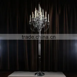 Wholesale Tall Crystal Candle Holder Centerpieces From thumbnail-1