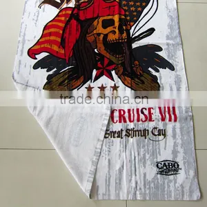 100% Cotton China Made VELOUR Printed Pirate Beach Towel Pirate Design Beach Towel thumbnail-4