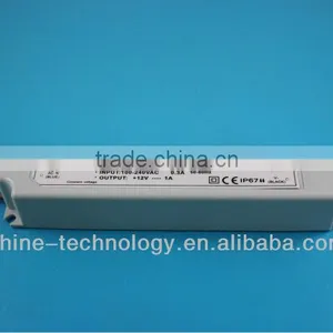 12v 12w Waterproof Led Power Supply, 220v IP67 Led Driver, Plastic Led Transformer thumbnail-1