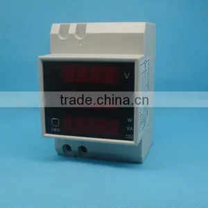 D52-2048 AC 80-300V 0A-100A,0-3000W COS Measure Three Phase Meter thumbnail-1