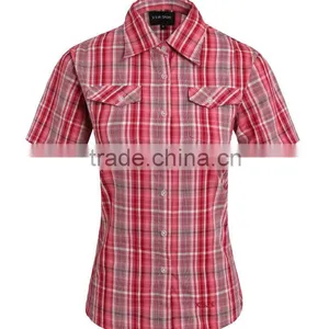 2015 New Design Women Plaid Casual Shirt for Hot Sales thumbnail-1