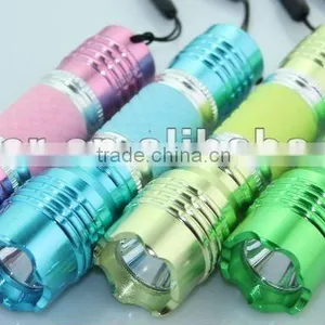 1pc Straw Hat LED Aluminum Flash Light Torch thumbnail-1
