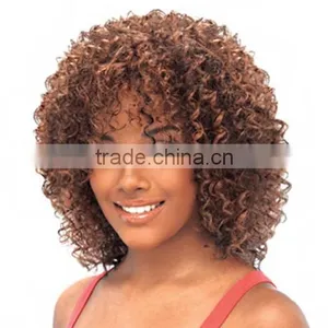 Short Afro Kinky Curly Brazilian Hair Extensions Curly Weave Hair thumbnail-1