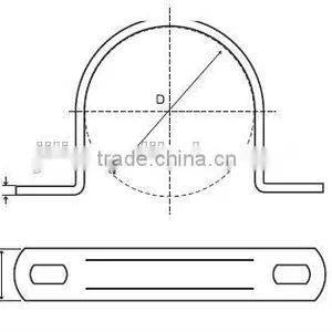 U Type Two Hole Fixed Drive Without Rubber thumbnail-3