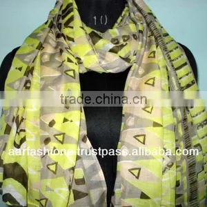 COTTON PRINTED SCARF 2014 thumbnail-1