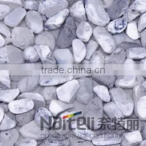 China Factory Supply Resin Pebble Stone Panel for Table Decoration thumbnail-1