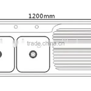 Customized Design Large Kitchen Sinks Stainless Steel thumbnail-2
