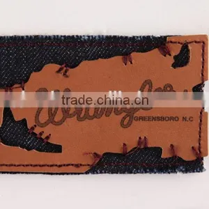 Man's Jeans pu Leather Labels ,leather Labels Made in China thumbnail-2