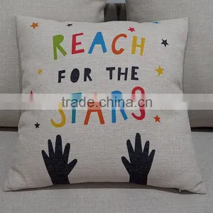 Custom Cartoon Design Printed Cushion Cover 18inch Square Linen/cotton Pillow Case thumbnail-4