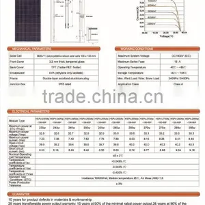 Chinese TUV Polycrystalline 280w72p HSPV Solar Modul/solar Panels thumbnail-3