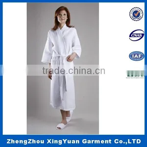 Cheap Wholesale Sex Kimono Cotton Waffle Bath Robe for Women thumbnail-6
