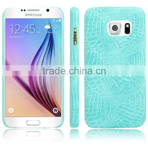 Mobile Phone Accessories Fake Crocodile Pattern Protector Leather Back Cover Case for Samsung Galaxy S6 S6edge S7 S7edge thumbnail-6