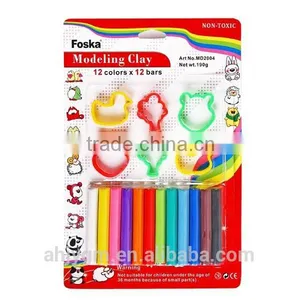 With Moulds for Kids 190g 12 Colors Plasticine Modelling Clay/clay Modeling for Kids thumbnail-1