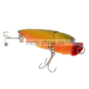 7cm 8.8g Popper Fishing Lure Hard Bait With Treble Hooks Fishing Tackle thumbnail-5