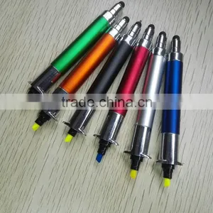 Highlighter and Ball Pen and Stylus 3 in 1 New Product Multi Funtion Pen thumbnail-5