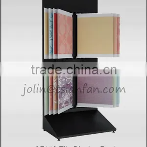 CF118 Ceramic Tile Showroom Display Racks / Page Turning Type Rack / Floor Display Rack thumbnail-1