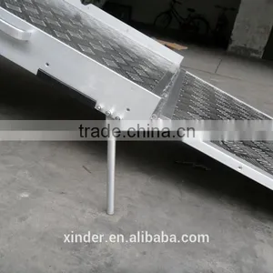 BMWR-2 Folding Platform Aluminum Manual Wheelchair Ramp for Van thumbnail-6