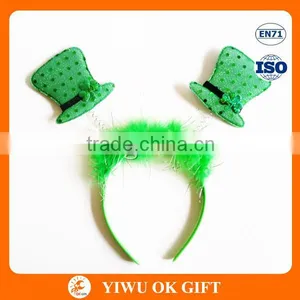 Party Headband Green Sequin Mini Top Hat Headband thumbnail-1