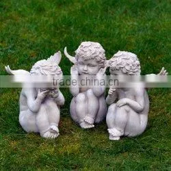 Sandstone Baby Angel Statues thumbnail-1