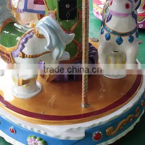 Newest Carousel Games for Kids Ride on Horse Amusement Park Rides Coin Pusher Arcade Game Machine for Sale thumbnail-3