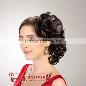 Synthetic Hair Pieces for Updo , Beauty Salon Show Wig Hair Accessories thumbnail-2