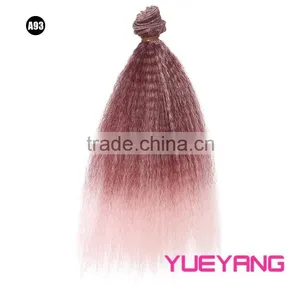 Two Color Hair Weave Extension Bundle for DIY Doll Wig thumbnail-6