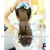 Wholesale Long Black Small Curly Ponytail Wig thumbnail-1