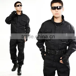 Cotton Polyester Ripstop Black Ukrainian Military Uniform Set thumbnail-3