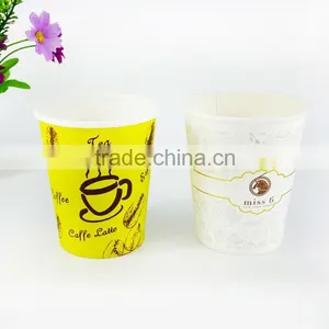 Disposable Coffee Cups 8OZ Logo Printed Disposable Paper Hot Coffee Cups thumbnail-3