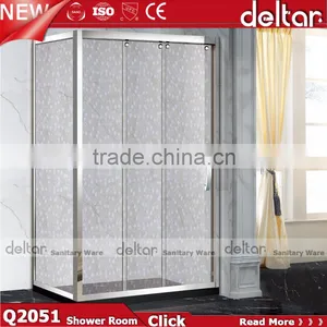 China Suppliers 3 Panel Sliding Shower Door Shower Enclosure Cubicle Tiny Houses Portable Cabins for Sale thumbnail-1