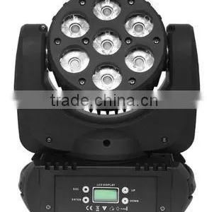 Guangzhou 7X12W 4in1 RGBW Led Beam Moving Head Lighting Mini Stage Light thumbnail-1