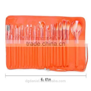 Nice Design Orange 24pcs Synthetic Makeup Brush Set,Hair Brush With Pouch thumbnail-4
