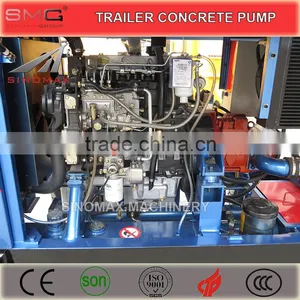 20m3/h Mobile Small Diesel Concrete Pump for Sale in China With Top Quality thumbnail-3