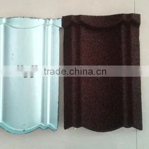 China Villa Building Material Colorful Stone Coated Steel Roofing Sheet/roof Tile thumbnail-2