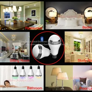 Wireless Bluetooth Smart Music Led Light Bulb Lamp With Speaker thumbnail-5