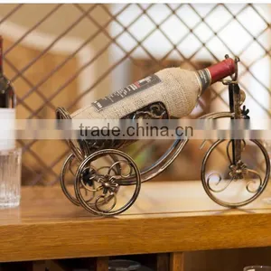 Decoration Standing Iron Single Red Wine Bottle Display Holder/ Stand /rack for Decoration Display thumbnail-3