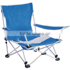New Outdoor Leisure Beach Folding Chair in Blue and With Carry Bag thumbnail-1